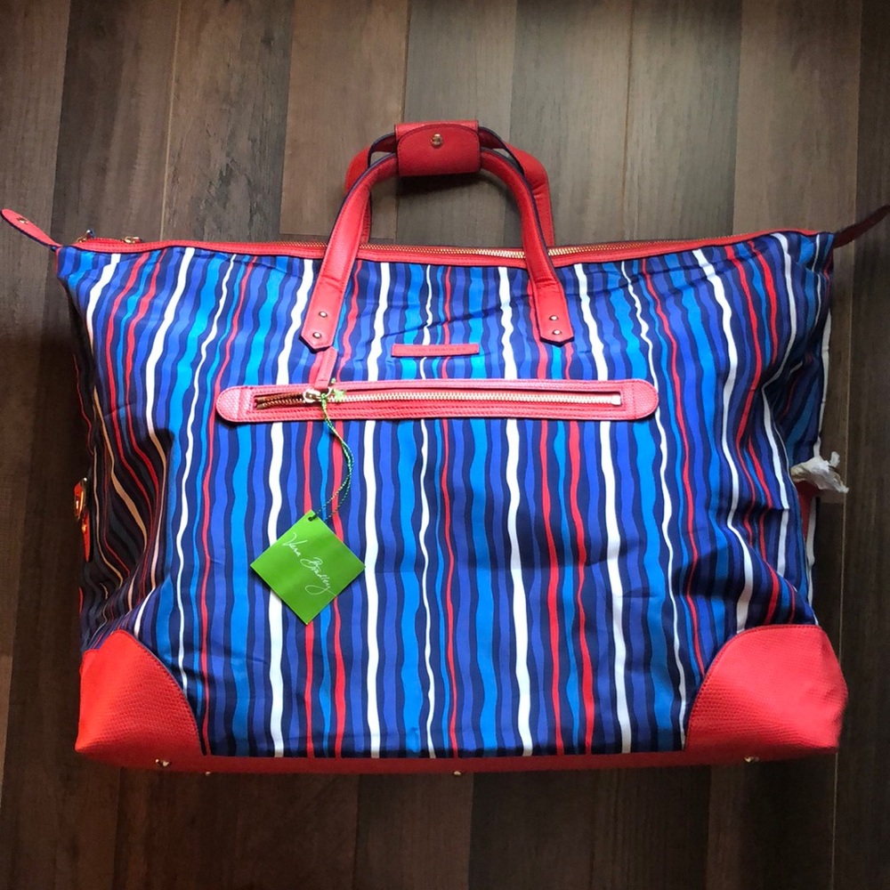 Vera Bradley Preppy Poly Travel Duffel Bag - Picture 3 of 6